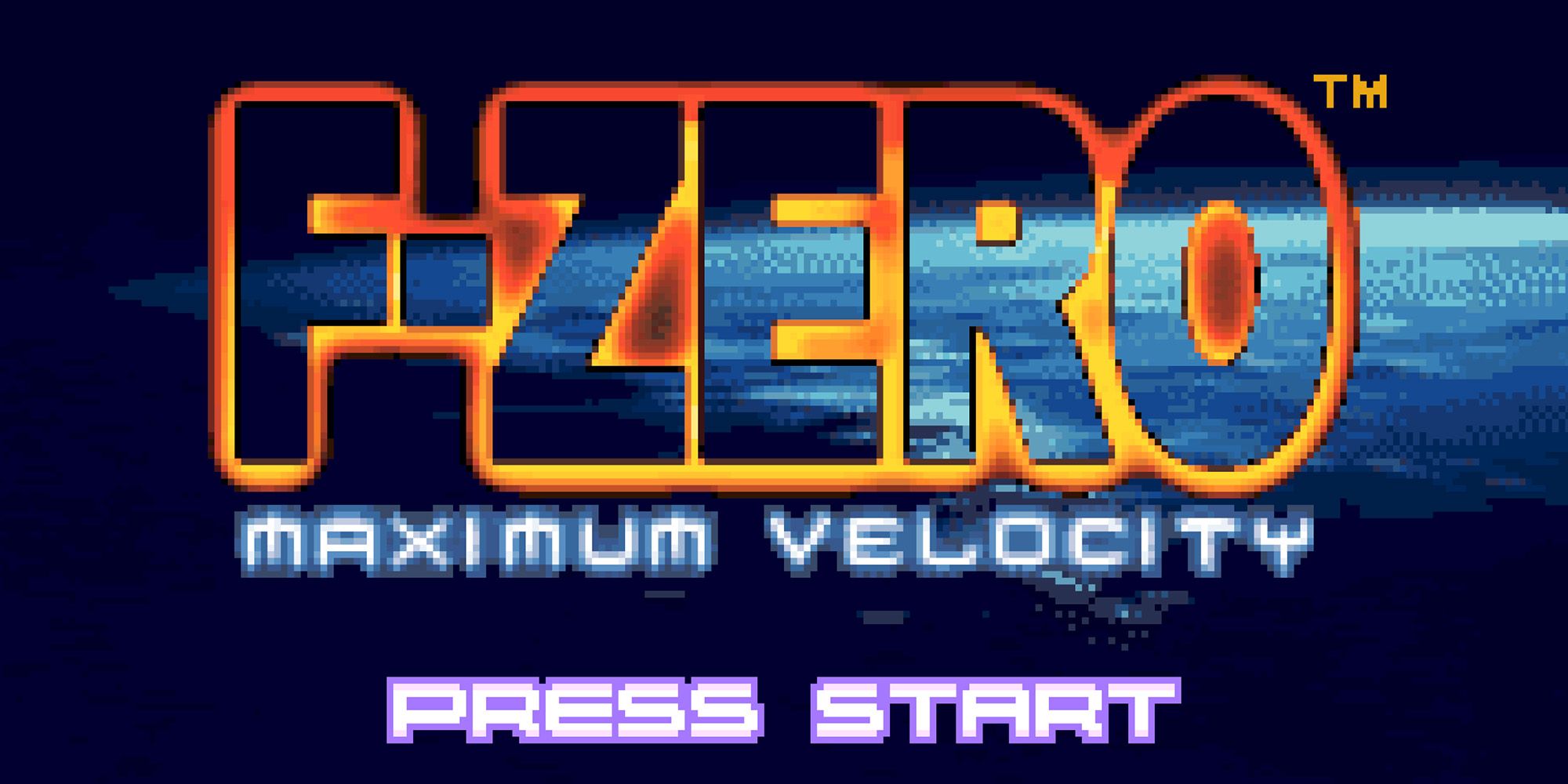 Best F-Zero Games - F-Zero Maximum Velocity - The F-Zero Logo In Front Of A Space Background