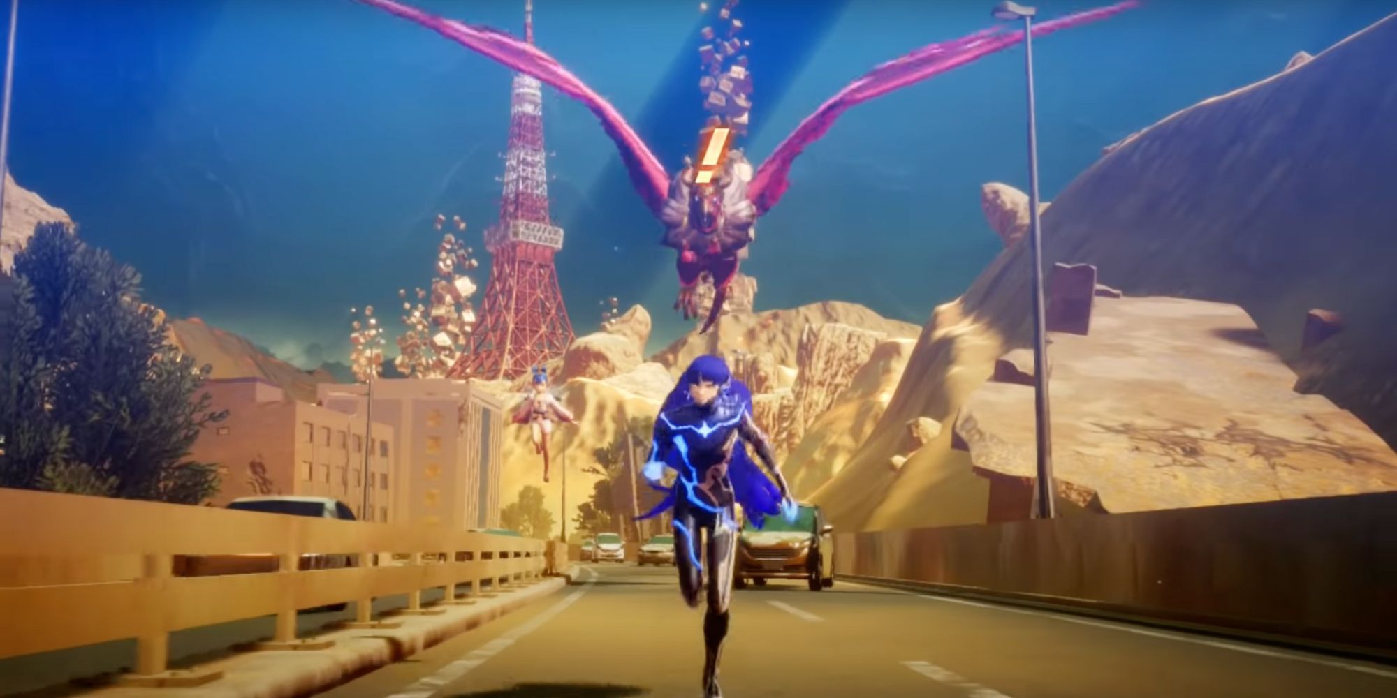 Nahobino runs from demon in Shin Megami Tensei V