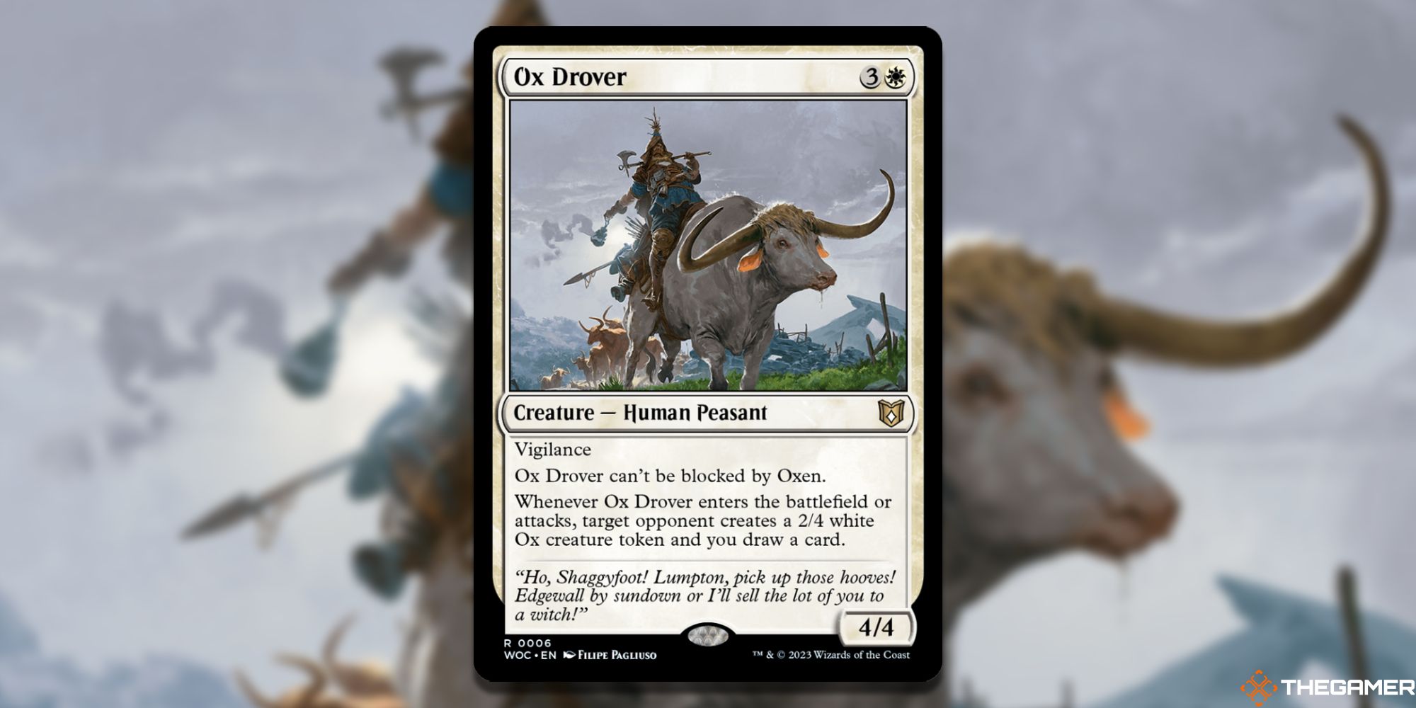 MTG: Ox Drover card