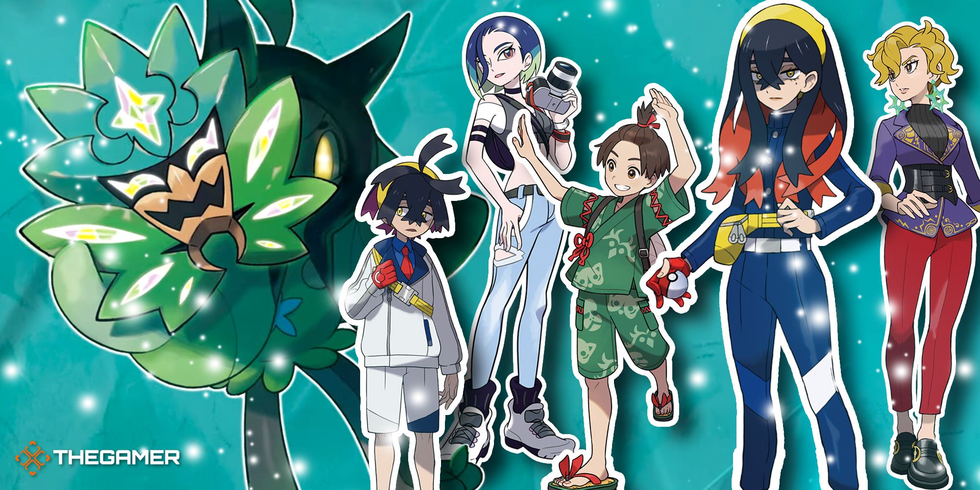 Ogerpon, Keiran, Ms. Briar, Carmine, and more in Pokemon Scarlet & Violet: The Teal Mask DLC