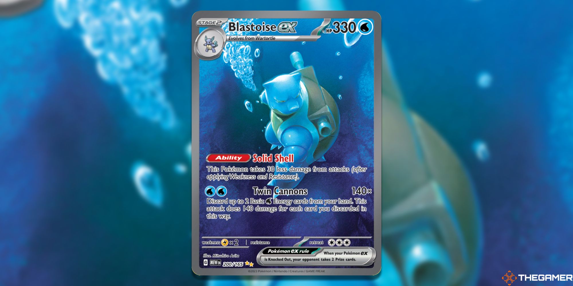 Pokemon TCG Blastoise Ex Card