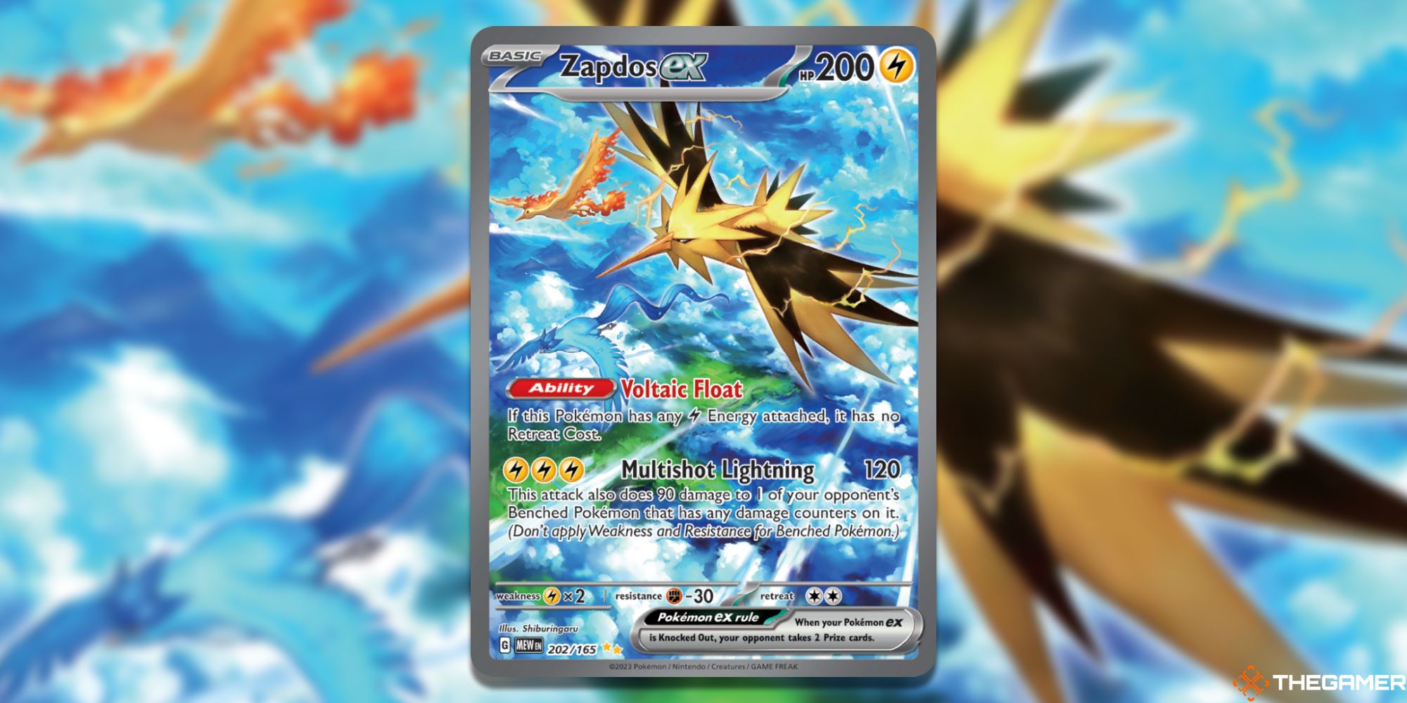 Carte Pokémon Zapdos - ex