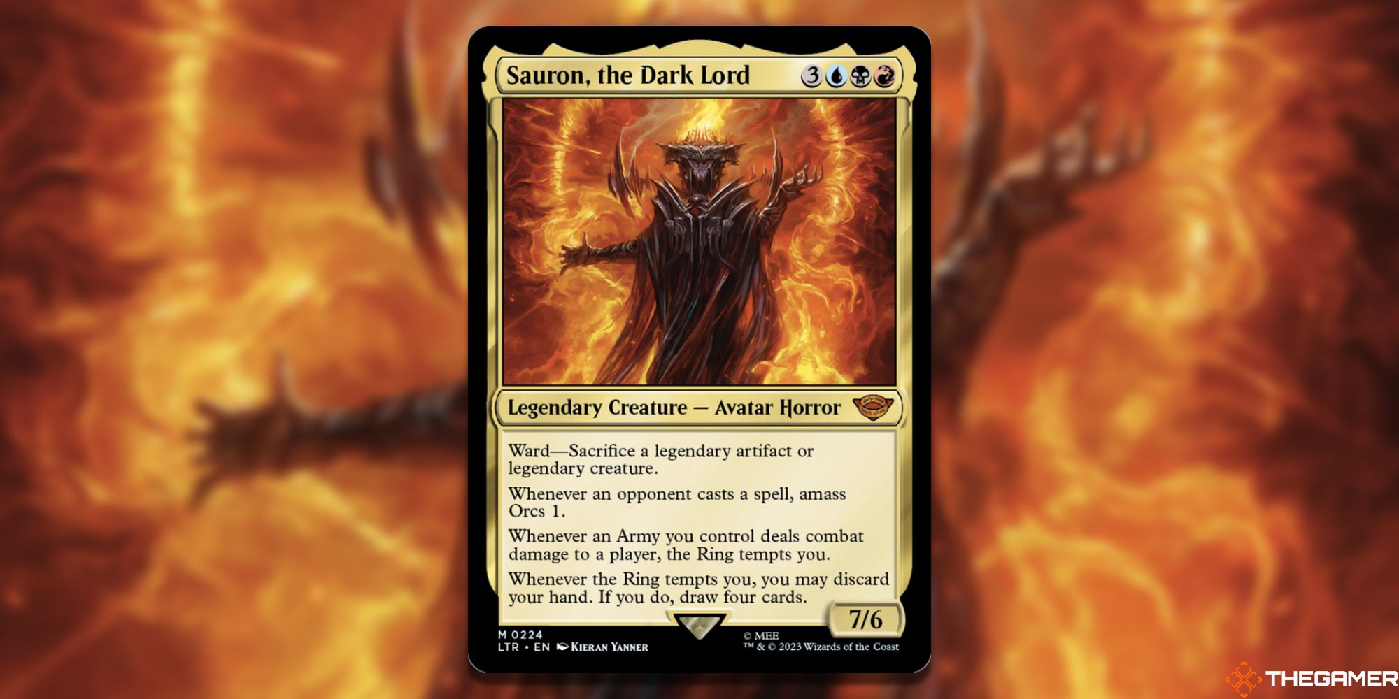 MTG: Sauron, the Dark Lord card