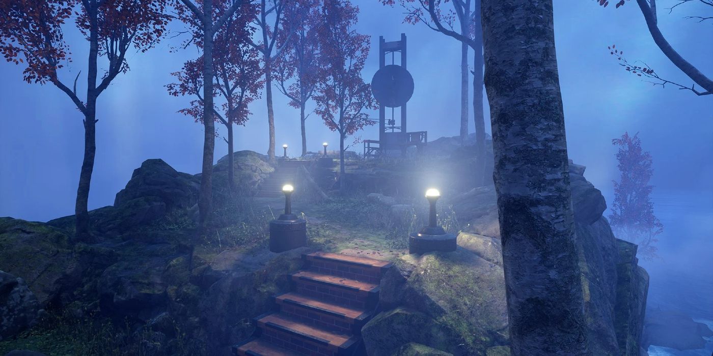 Atmospheric Landscape Pathway Shot from Myst