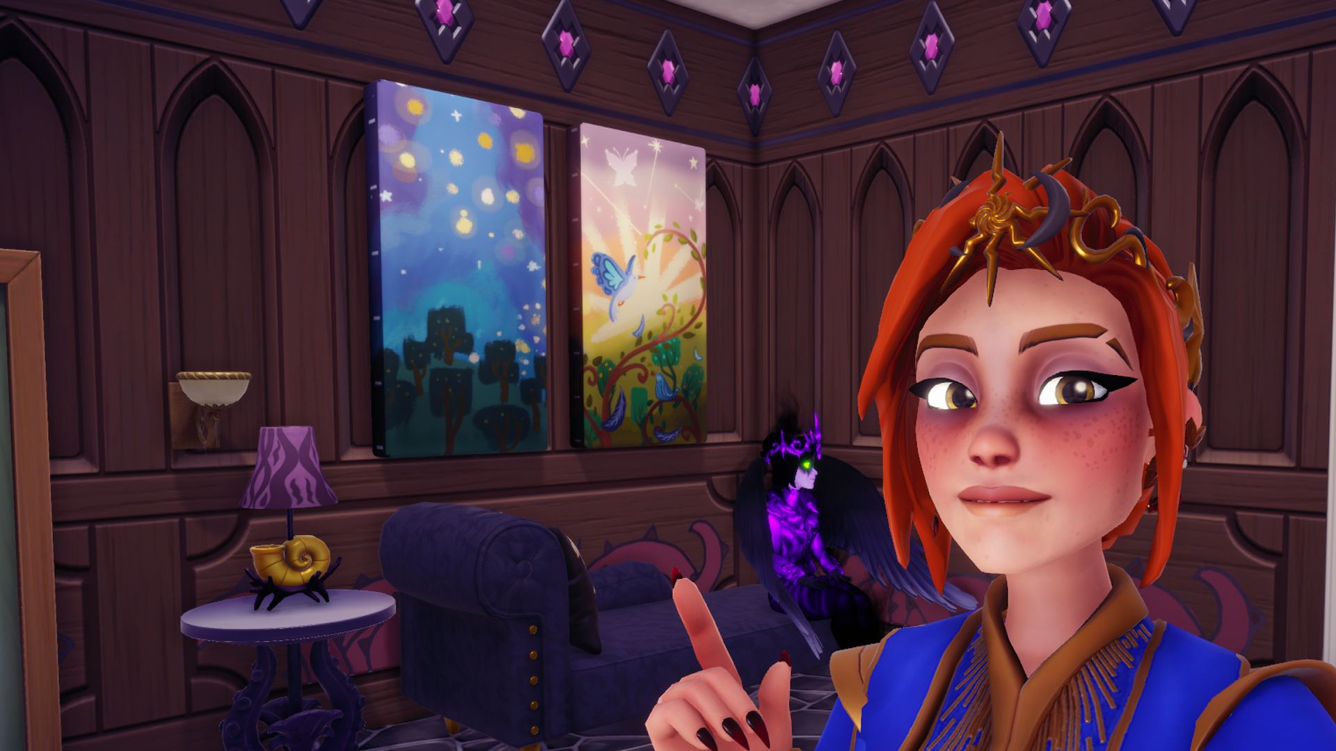 Selfie in the Forgotten's Room in Disney Dreamlight Valley