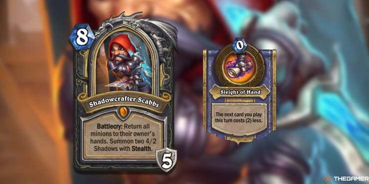 Shadowcrafter Scabbs and Sleight of Hand Hearthstone