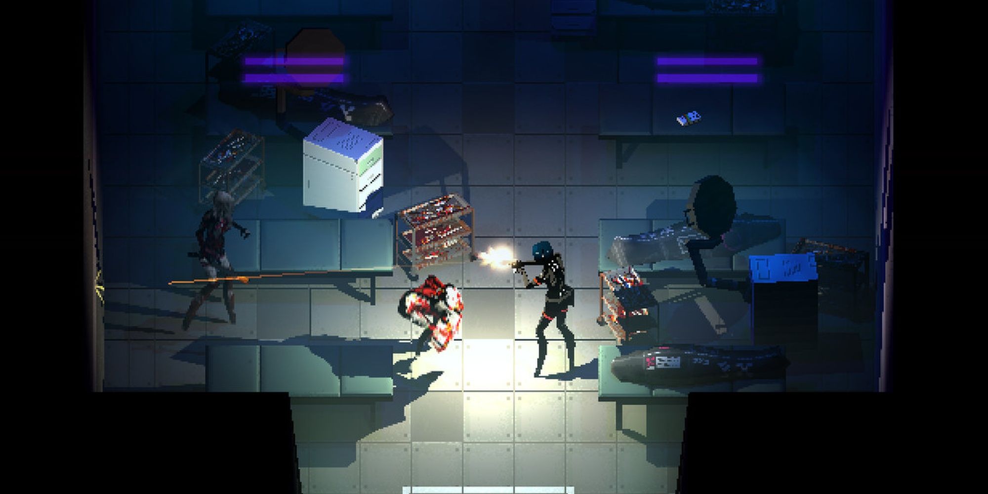 Signalis: Elster Fighting Cybernetic Mutants In A Laboratory