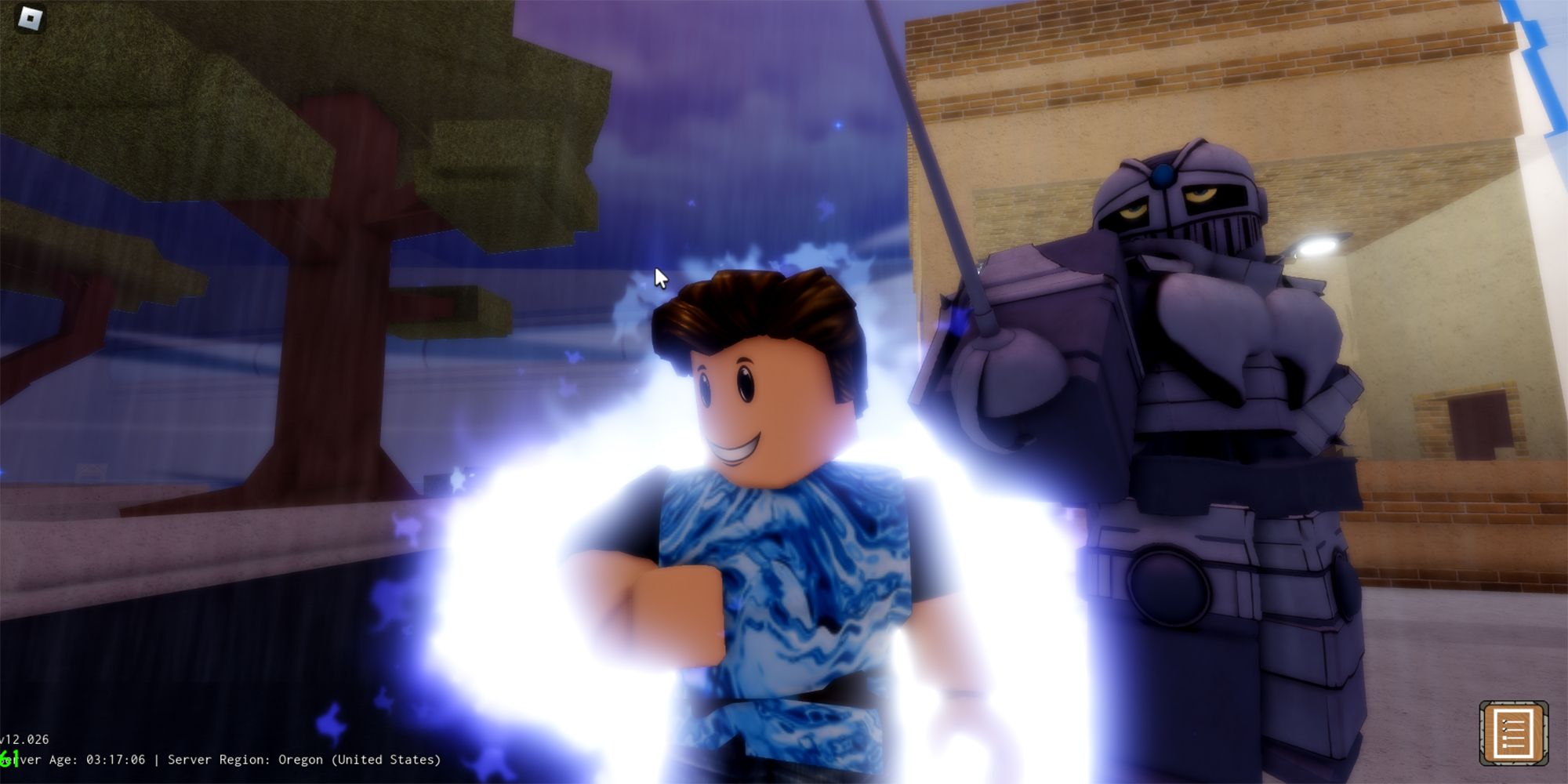 In Your Bizarre Adventure: A New Universe, Roblox characters summon their Stands, Silver Chariots.