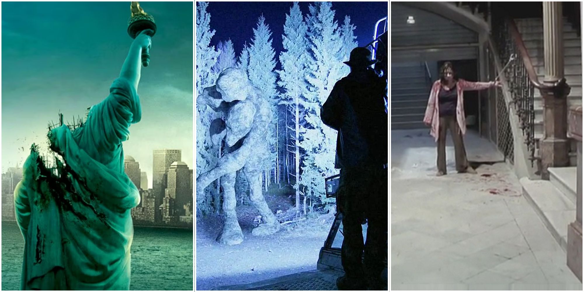 Split Image of Cloverfield, REC, and Trollhunter