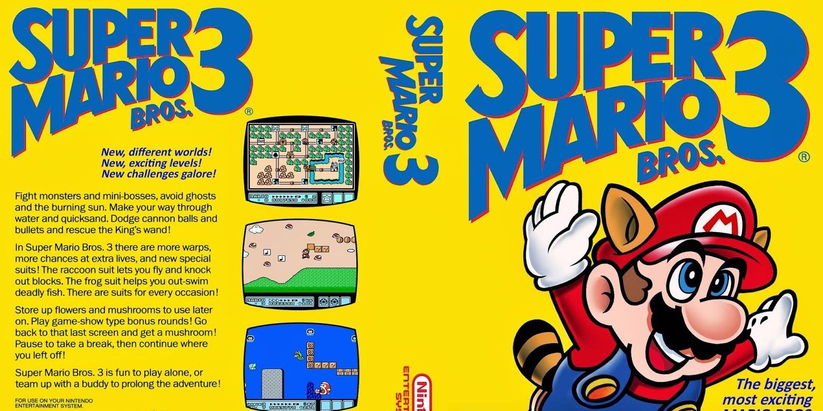 Super Mario Bros 3 full NES box
