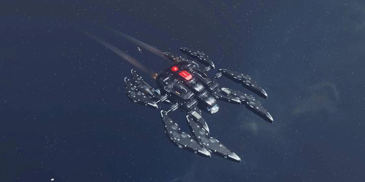 The Black Widow Ship by SP7R Starfield