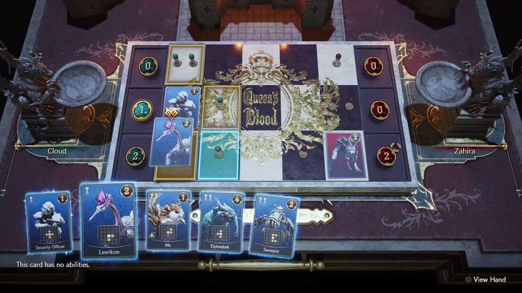 The Queen's Blood card game in Final Fantasy 7 Rebirth