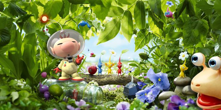 What Are Pikmin Feature Olimar, Pikmin, Bulborb