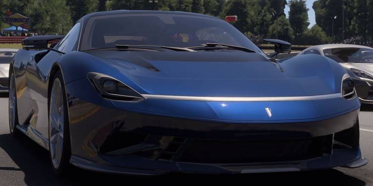 2020 Automobili Pininfarina Battista on the start line in Forza Motorsport