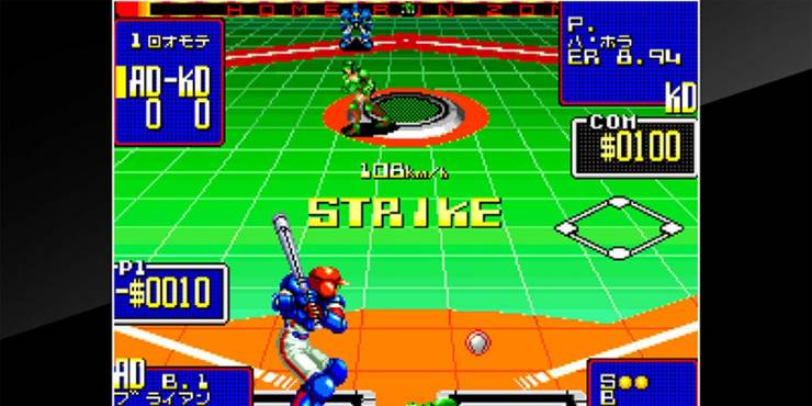A robot pitcher delivering a pitch to a robot hitter on a vintage baseball field.