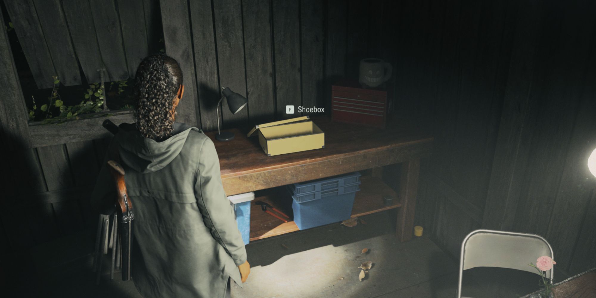 saga anderson stores her excess inventory in a shoebox in alan wake 2