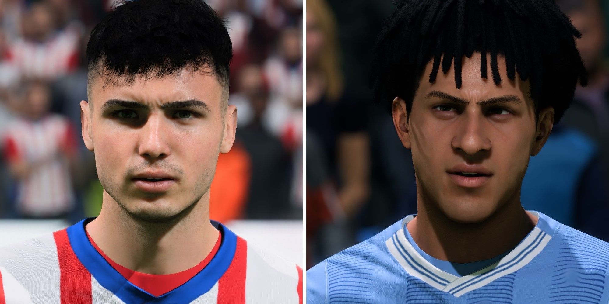 An image of Arnau Martinez and Rico Lewis in EA Sports FC 24