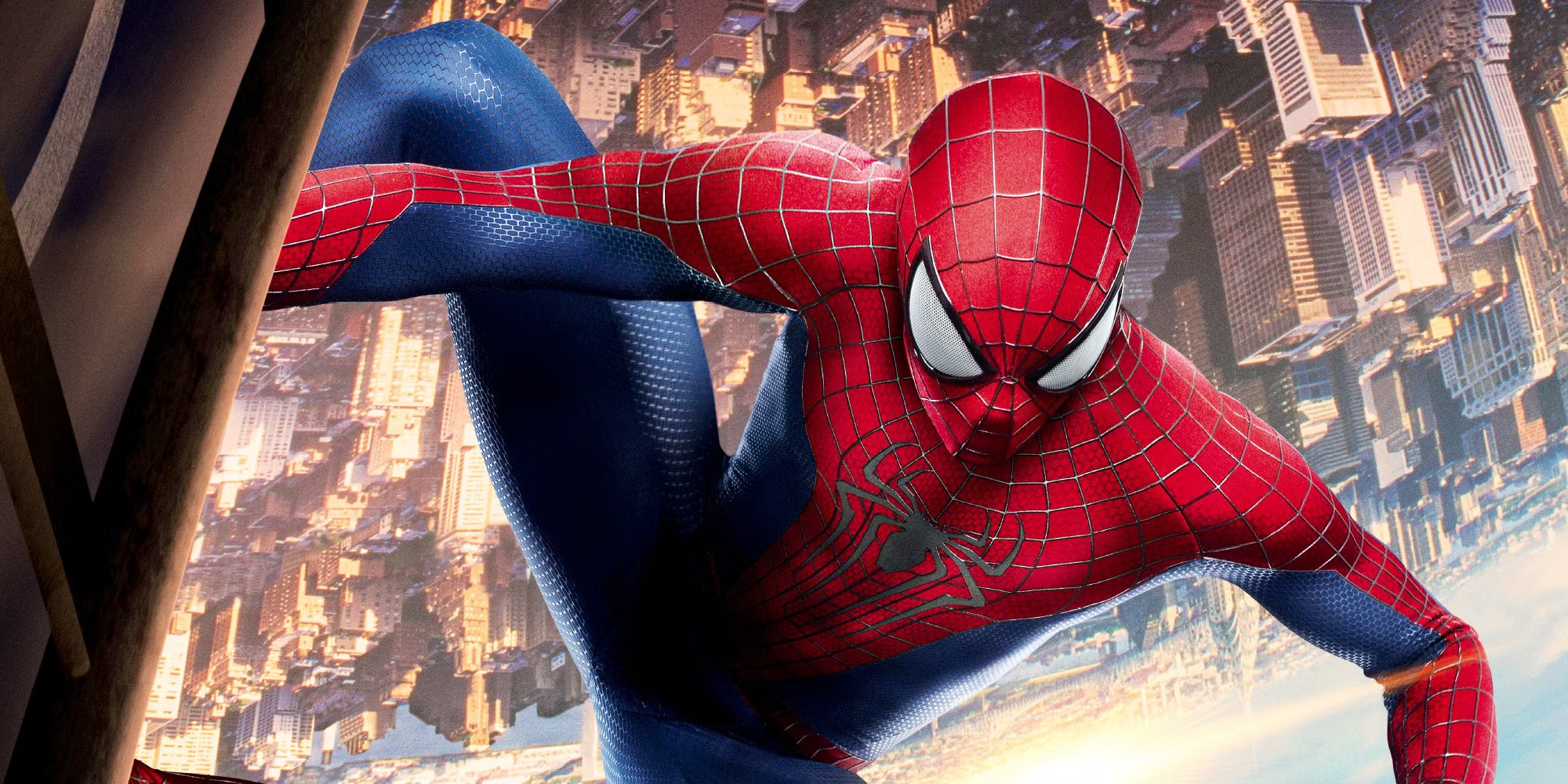 Andrew Garfield's Spider-Man suit in The Amazing Spider-Man 2.