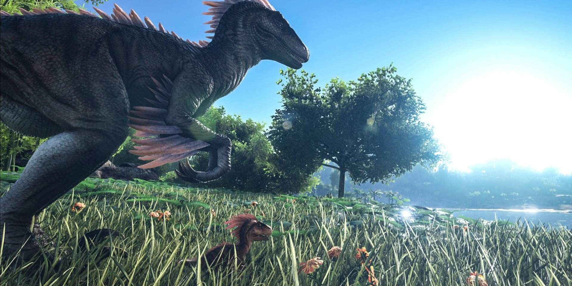 Ark Survival Evolved Play As Dino mod mother and baby dino