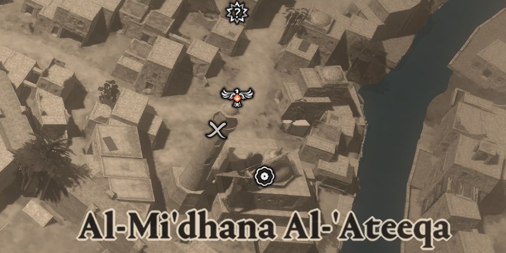 Assassin's Creed Mirage, All Viewpoints, Al-Mi'dhana Al-'Ateeqa Viewpoint on map