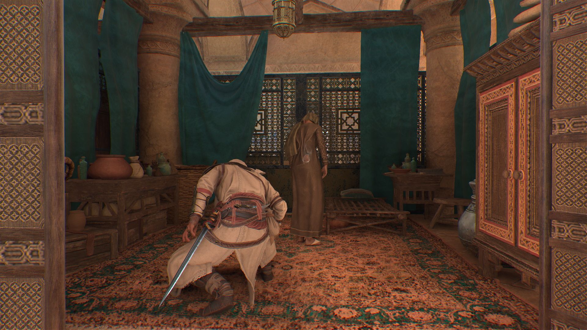 Assassin's Creed Mirage, Stealing the office key from the nurse