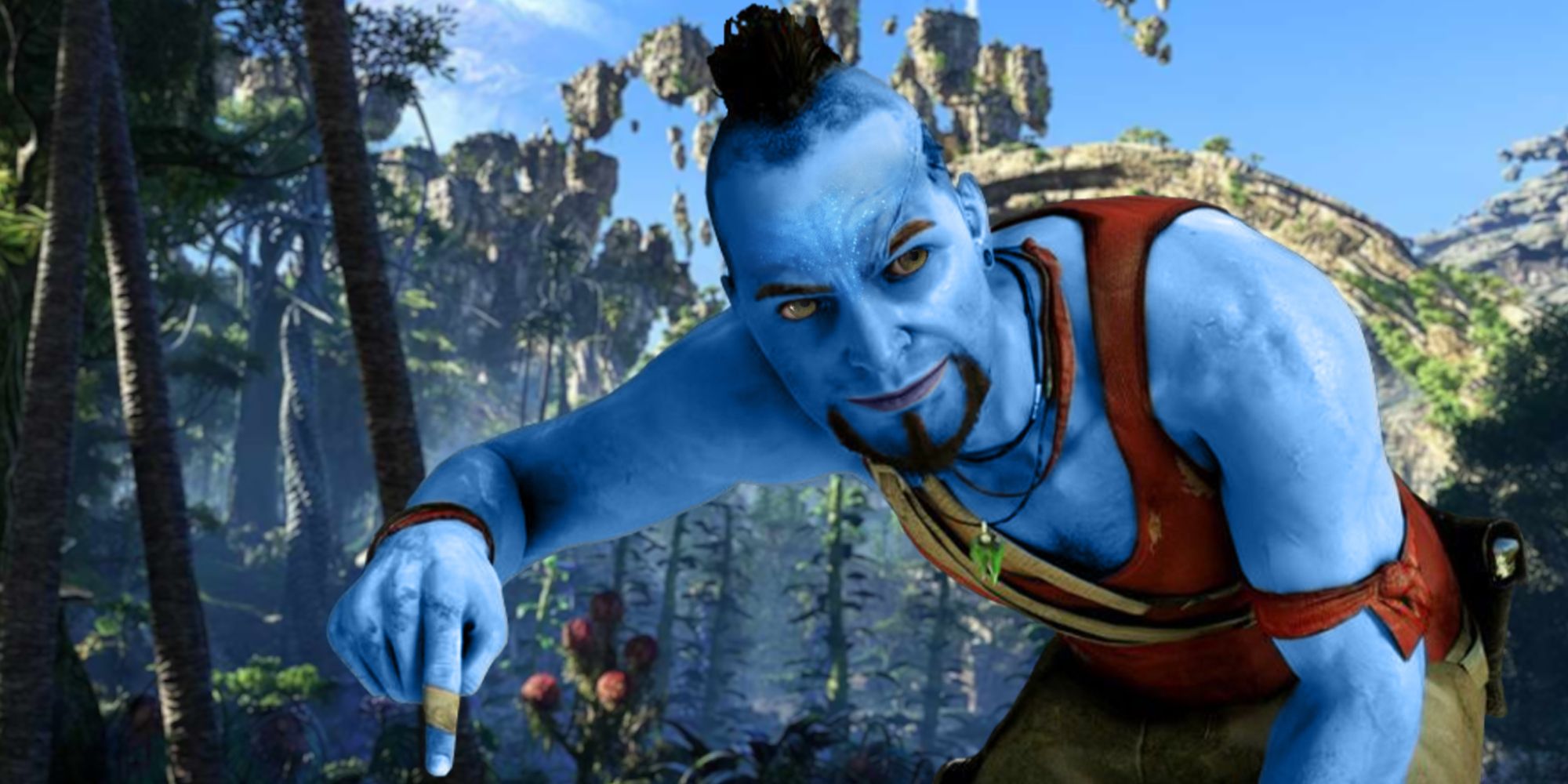 Vaas from Far Cry 3 dressed like an Avatar Na'vi