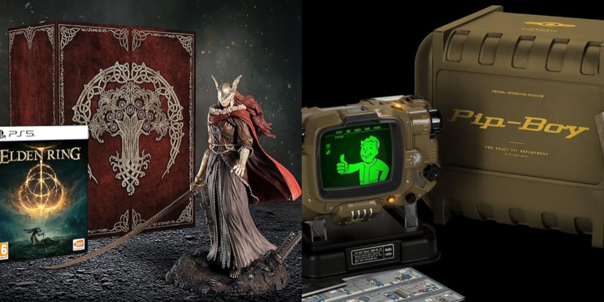 Best Collector's Editions Featured Split Image Elden Ring Collector's Edition And Fallout 4 Collector's Edition