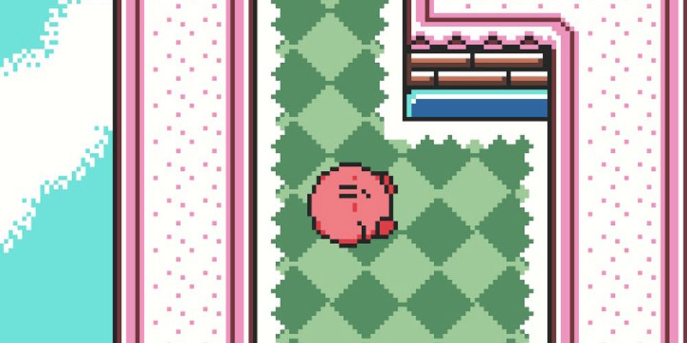 Kirby Tilt N Tumble - Kirby Rolling Down A Green Path