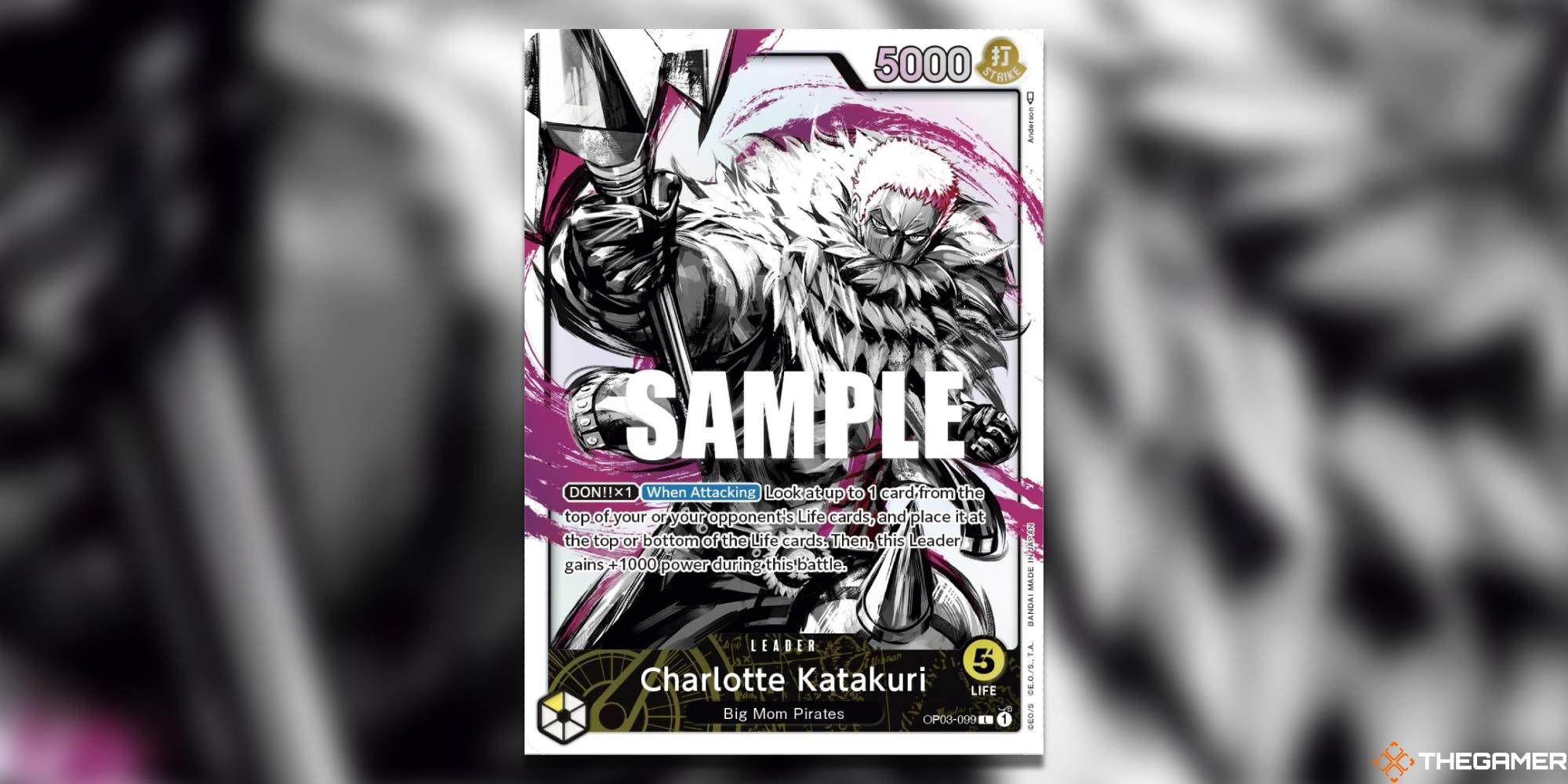 charlotte katakuri alternate art leader one piece card game