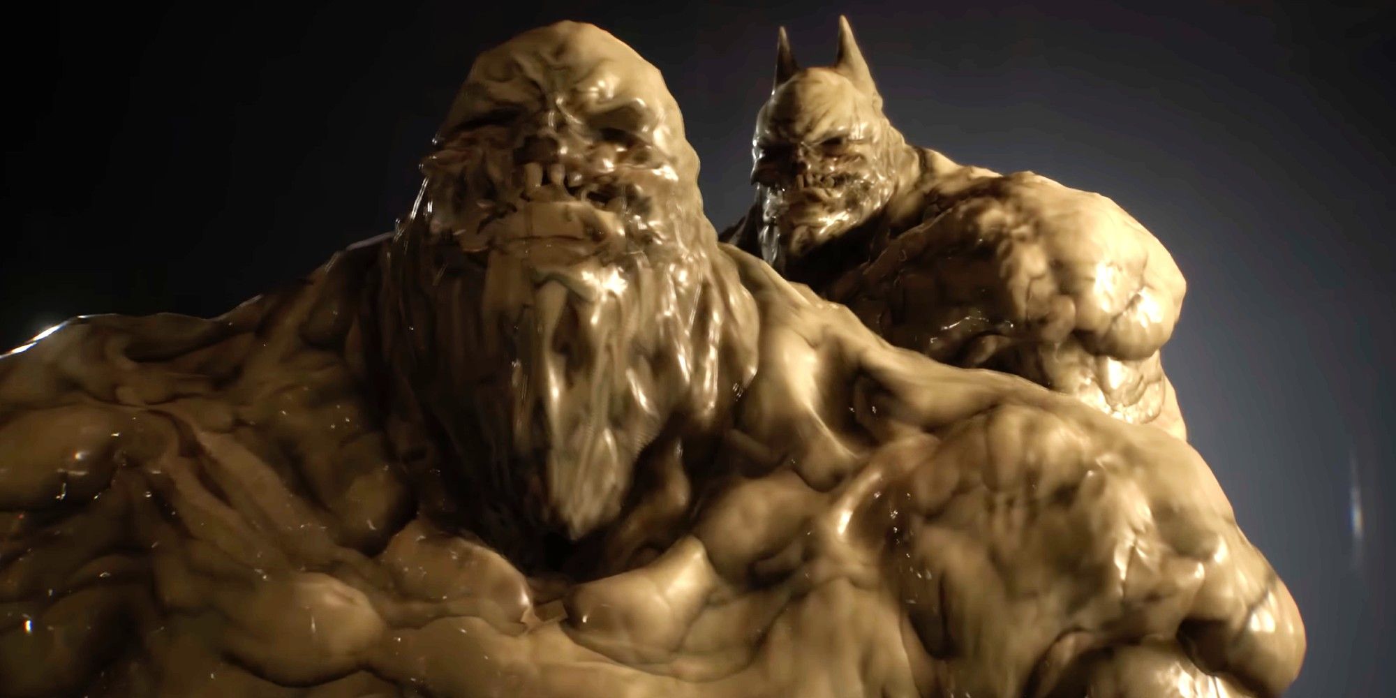 Clayface acting a scene with himself as Batman - Gotham Knights