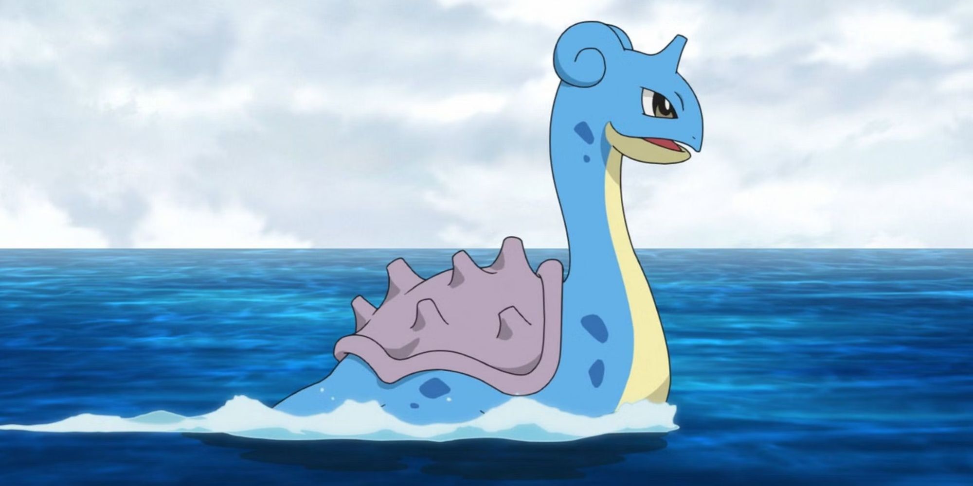 lapras swimming in the sea