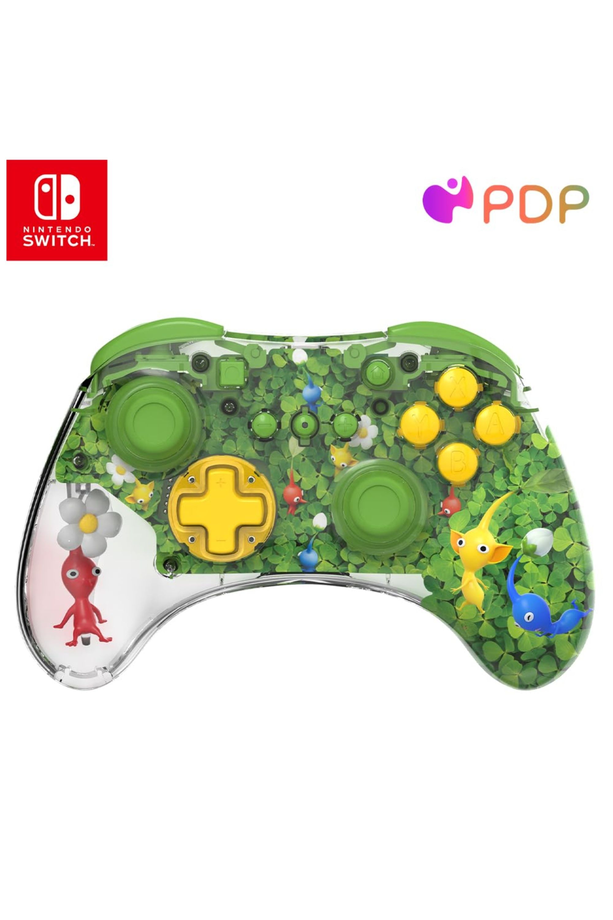 pdp realmz pikmin clover patch nintendo switch controller