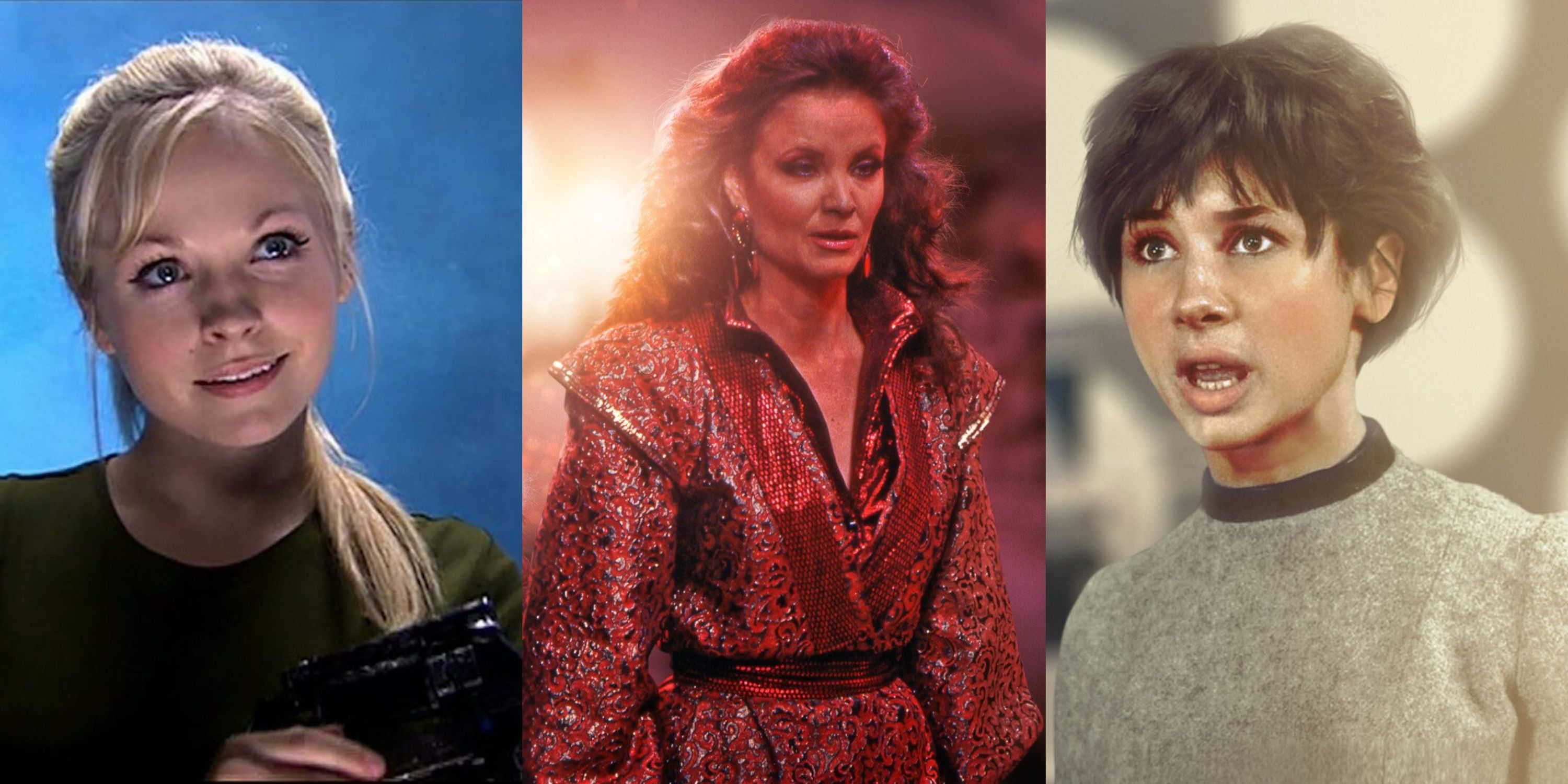 Split header image featuring the Doctor's daughter Jenny, Time Lady The Rani, and Susan Foreman, the Doctor's granddaughter 