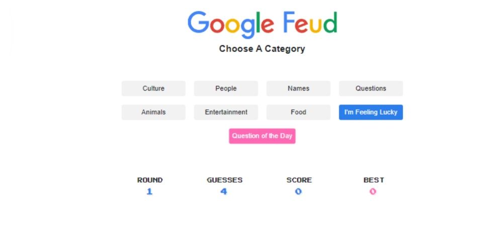 Google Feud On Poki