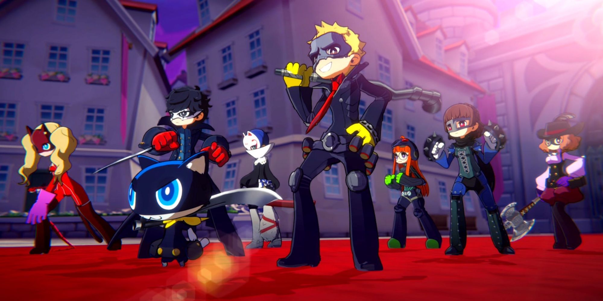 phantom thieves preparing to fight in persona 5 tactica