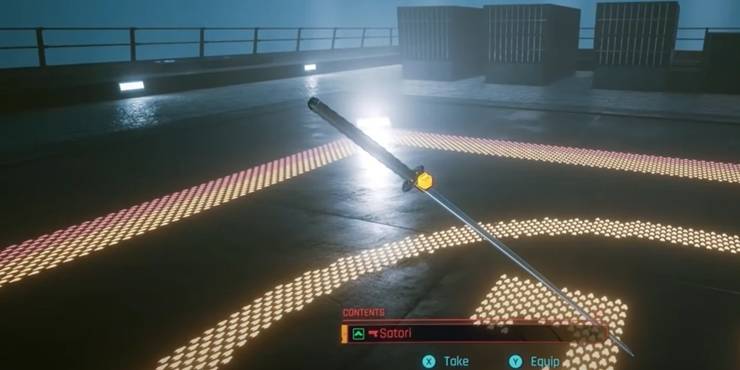 Cyberpunk 2077, Screenshot Of The Satori Katana