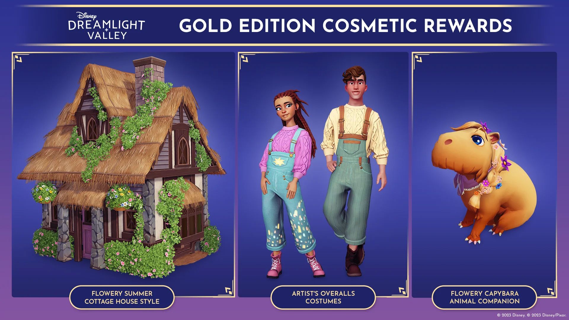 Disney Dreamlight Valley Gold Edition Cosmetic Rewards
