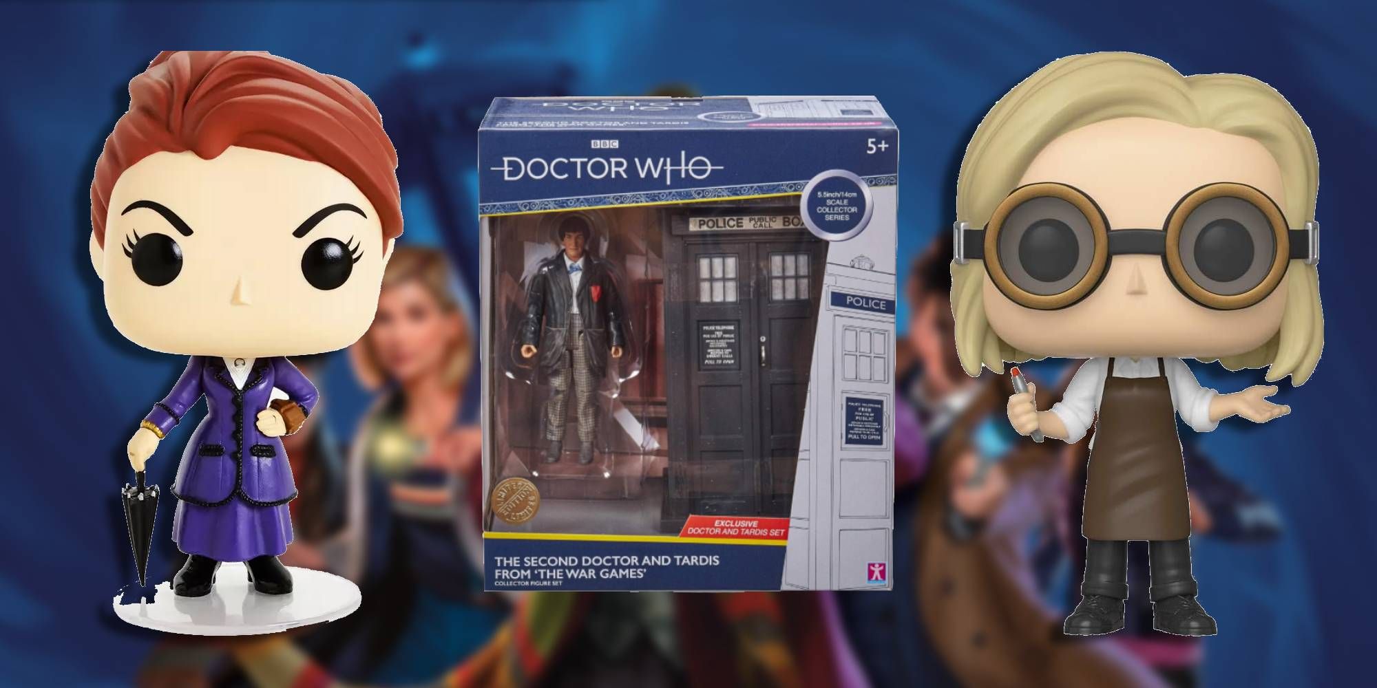 Doctor Who Best Toys and Collectibles Missy, The Second Doctor, and the Thirteenth Doctor