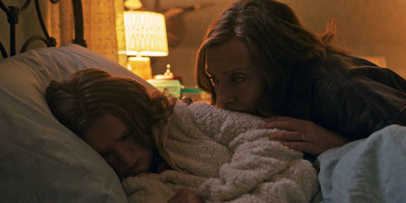 Image of Toni Collette and Milly Shapiro from Hereditary