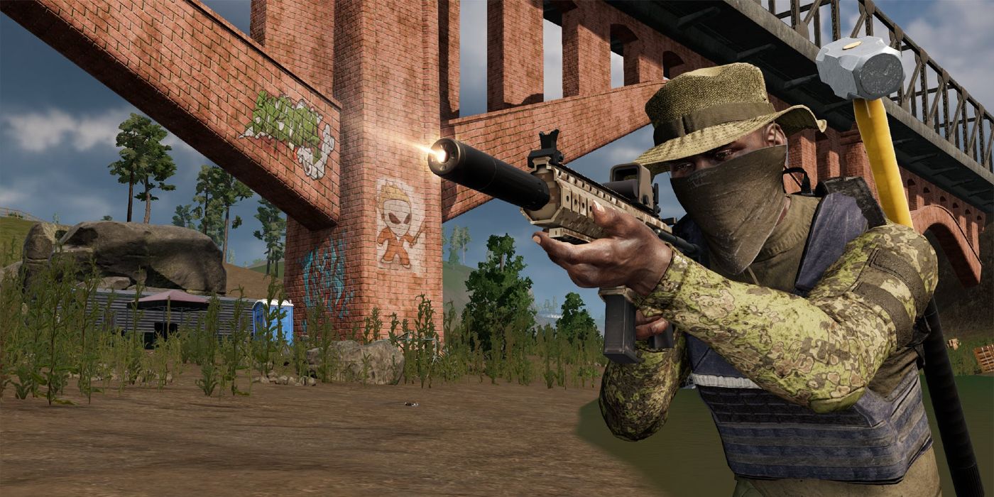 Image of Soldier Holding Silenced Assault Rifle in The Culling 2