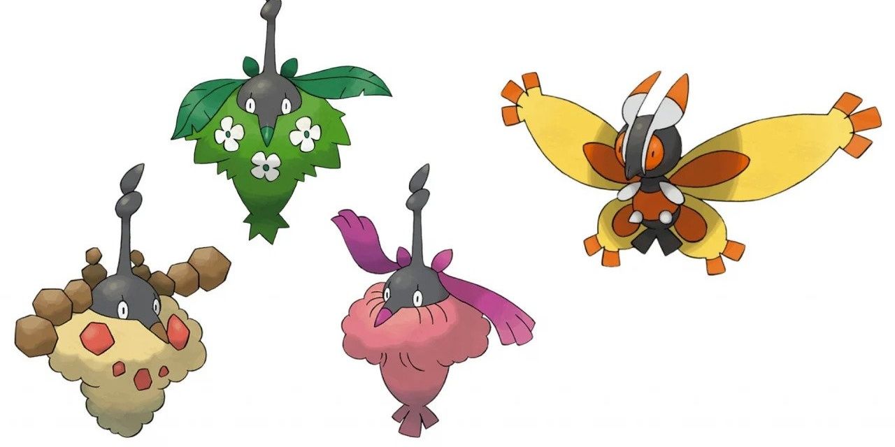 Pokemon Wormadam and Mothim evolutions
