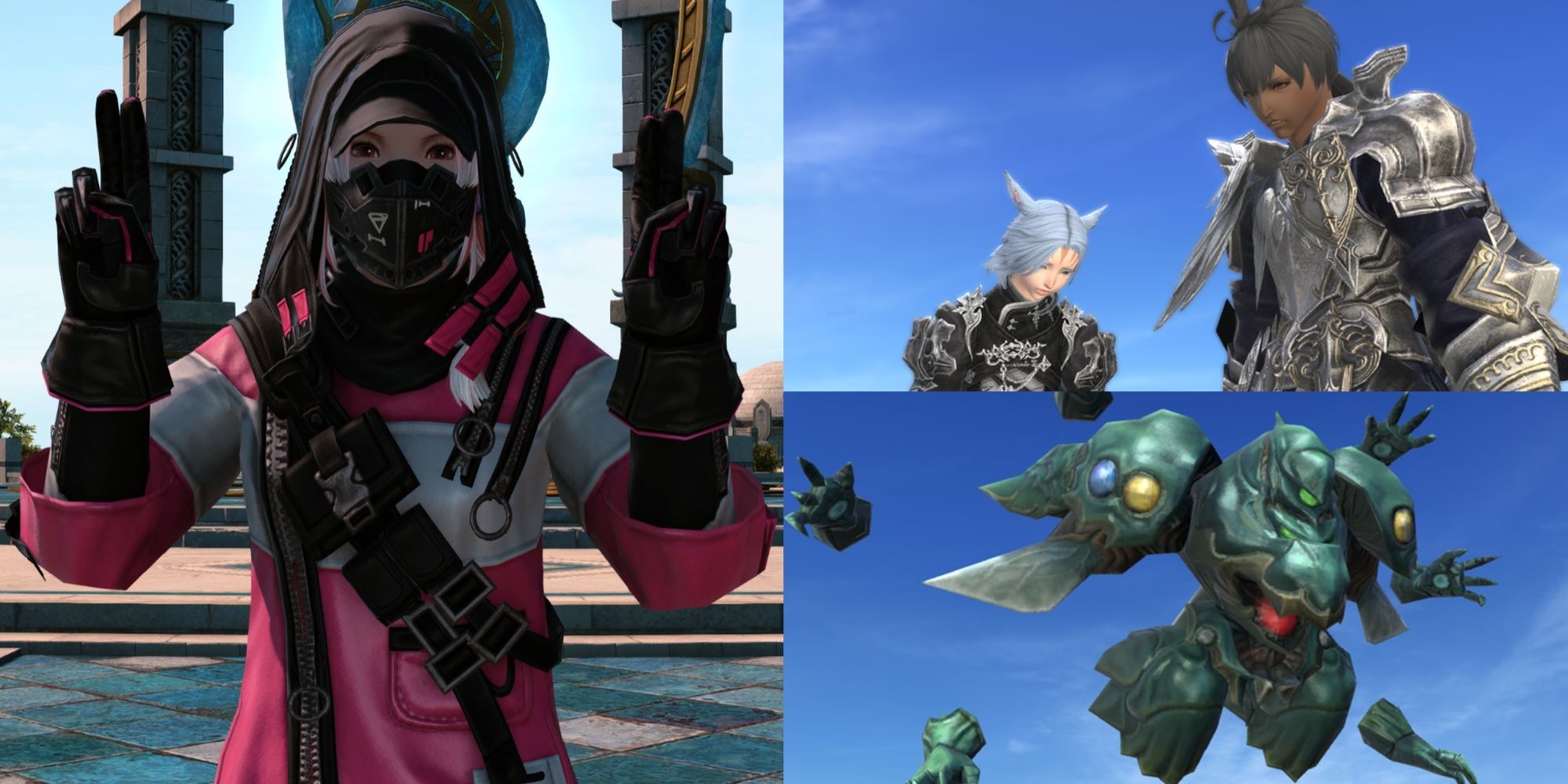 A collage of images of some of the rewards you can get by progressing through the PvP Series 5 Malmstones in Final Fantasy 14