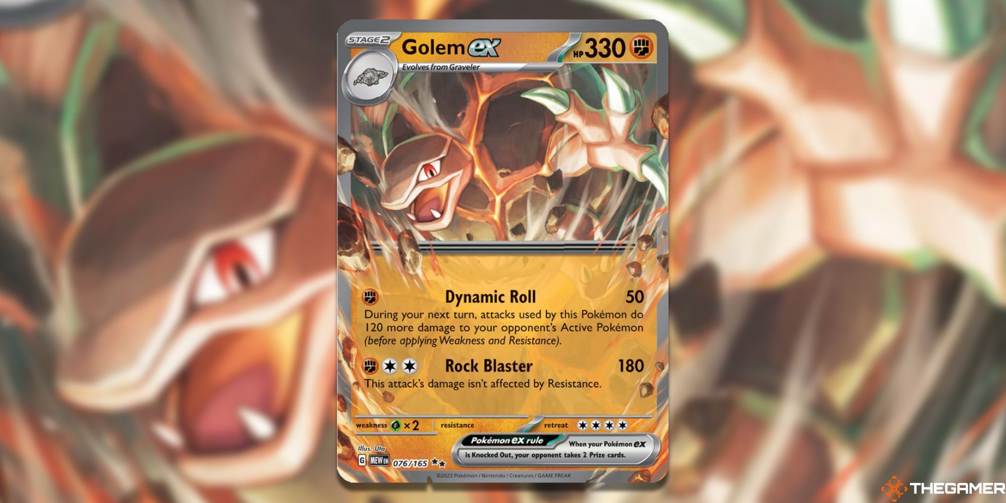 Image of the Golem ex card in Magic: The Gathering, with art by Uta