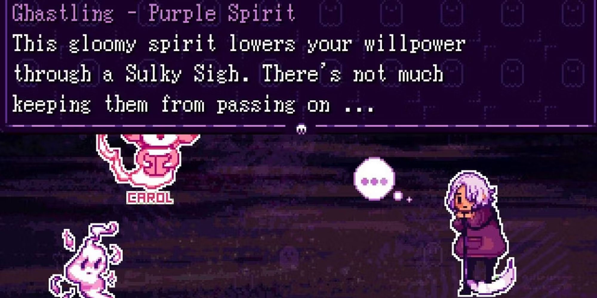 Grimm's Hollow Talking With Purple Spirit