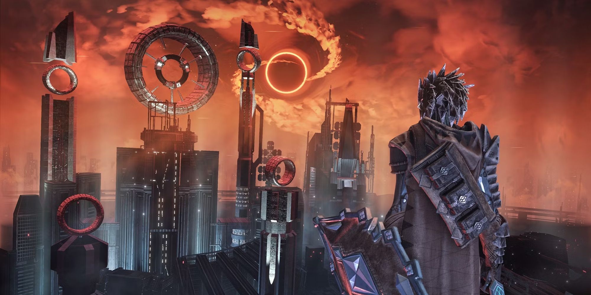 Hellpoint Hero Looks Out At The Doomed Sci-Fi City