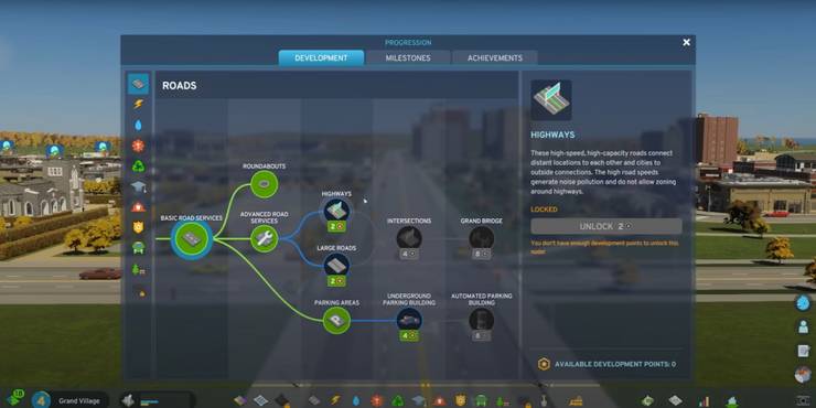 Highway Tech Tree Unlock In Cities Skyline 2