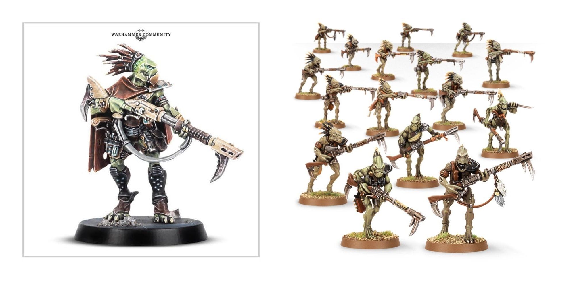 kroot models against a white background