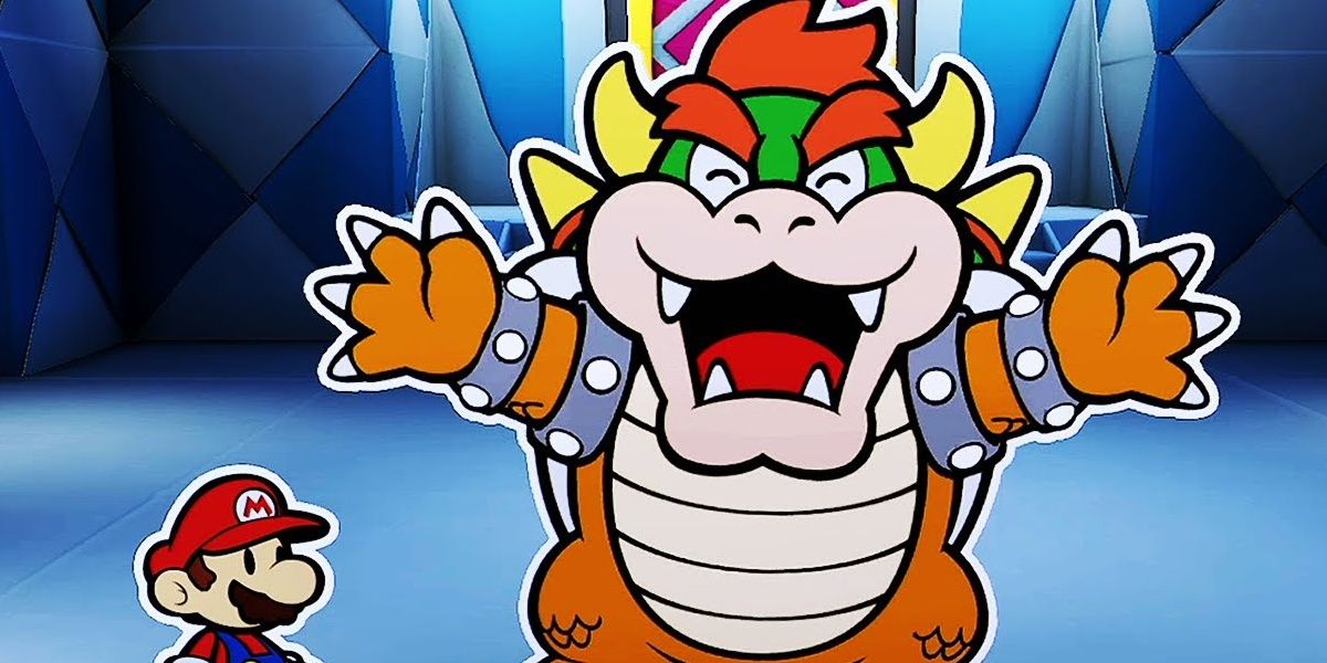 Mario turns Bowser back into his normal self