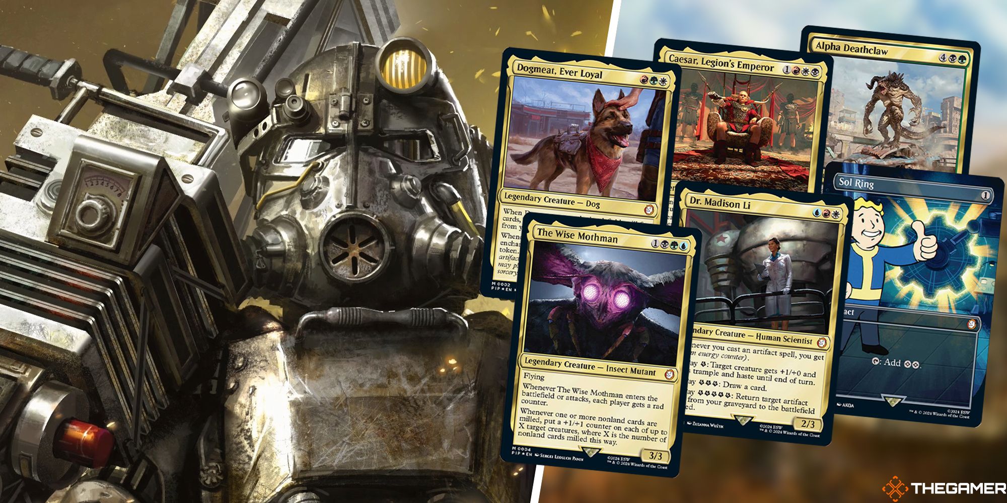 MTG Fallout Power Armor and Cards