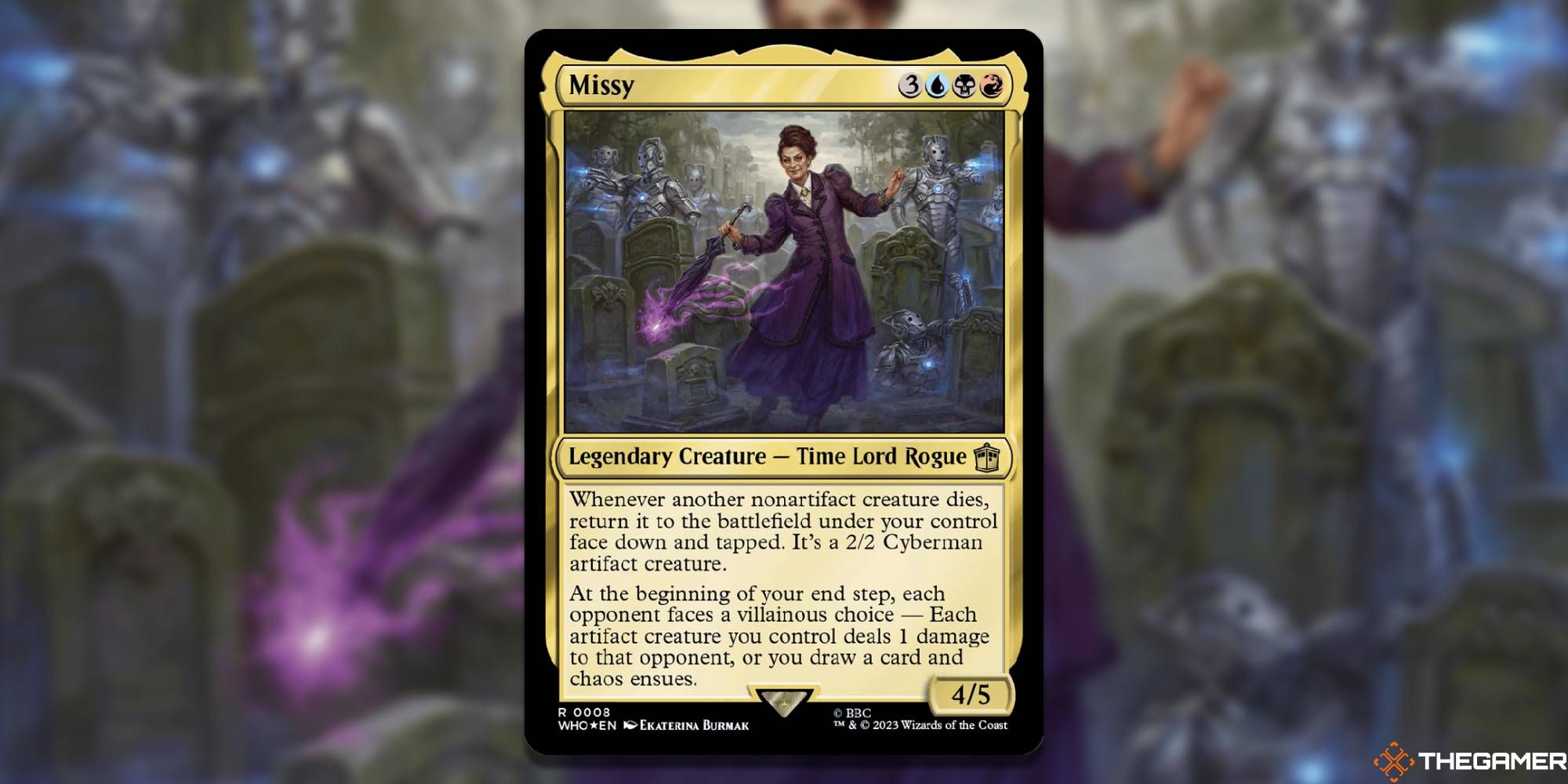MTG Missy card and art background